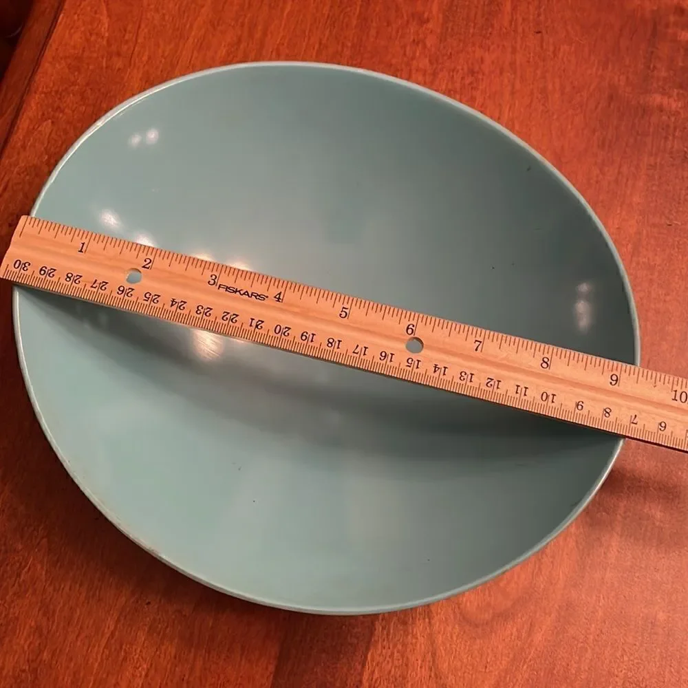 Atomic Set of 3 Teal Vintage Melamie Bowls